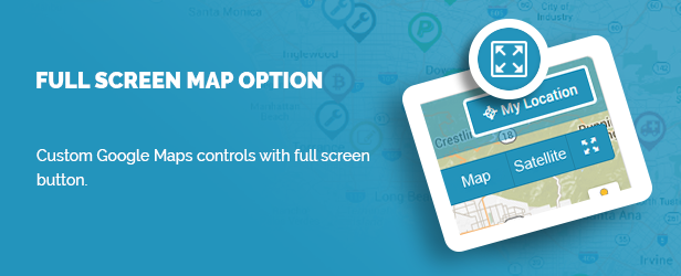 Full Screen Map option