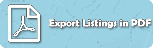 Exportar listados en PDF